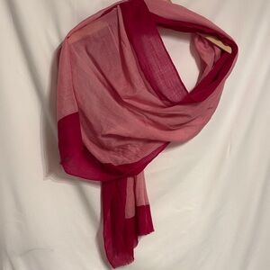 Crafthouse Quiet Luxury Two-Tone Pink & Fuchsia Lightweight Scarf/Sarong.